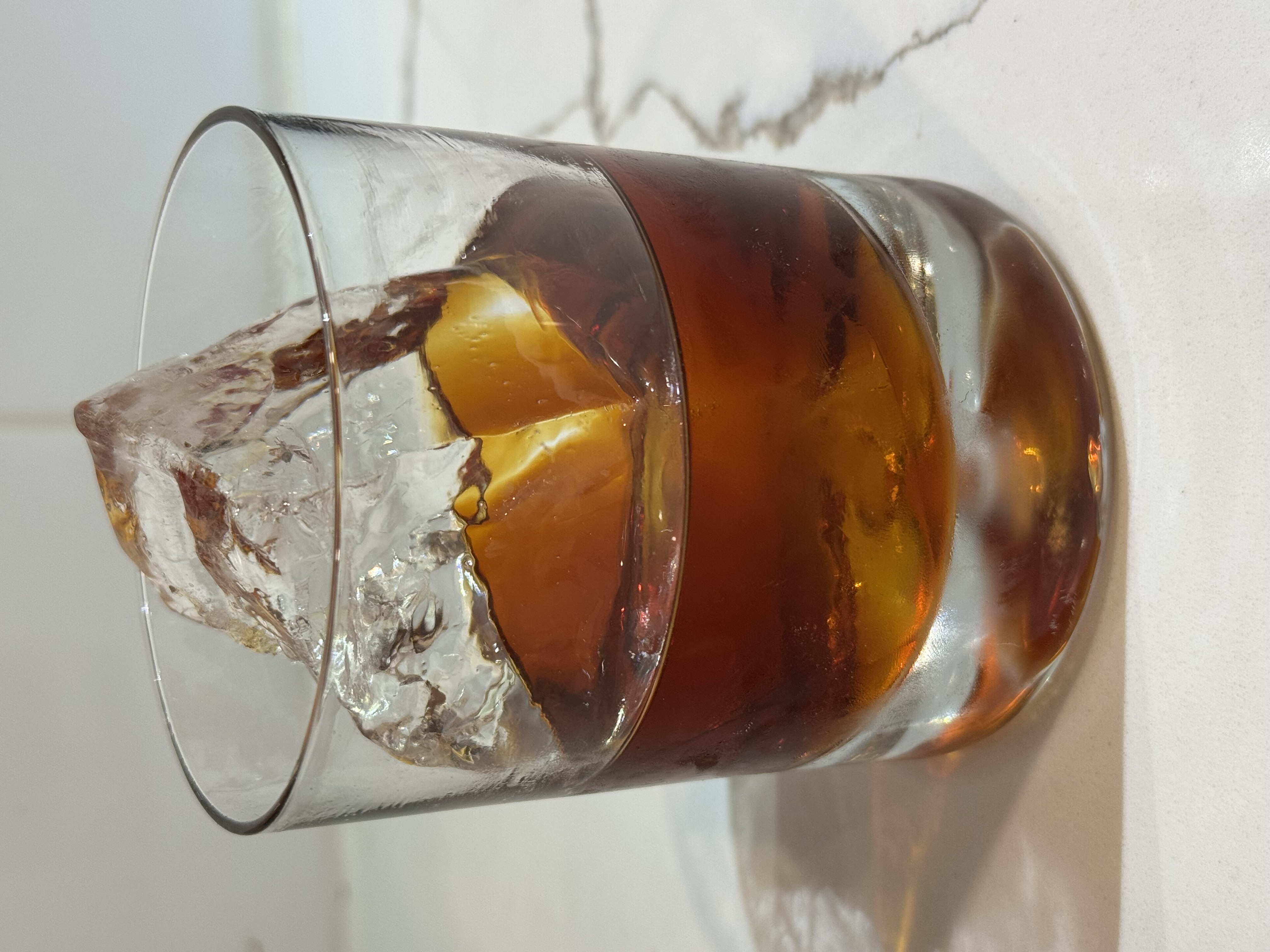 First Experiment with Clear Ice